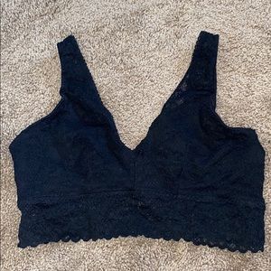 black bralette